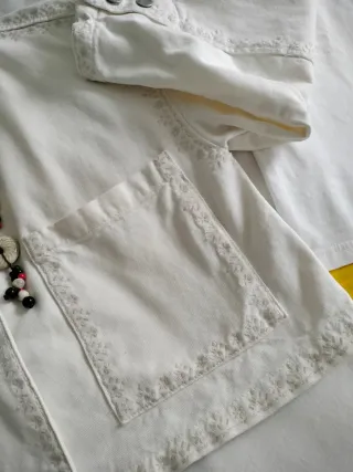 Chaqueta Zara Blanca Talla XS