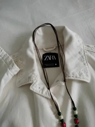 Chaqueta Zara Blanca Talla XS