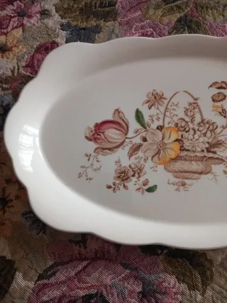 Vassoio Alfred Meakin Ceramica Floreale