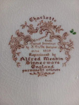 Vassoio Alfred Meakin Ceramica Floreale