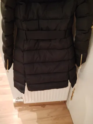 Plumas Mango Talla XS Negro con Capucha desmontabl