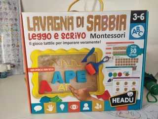 Lavagna di Sabbia Montessori Leggo e Scrivo