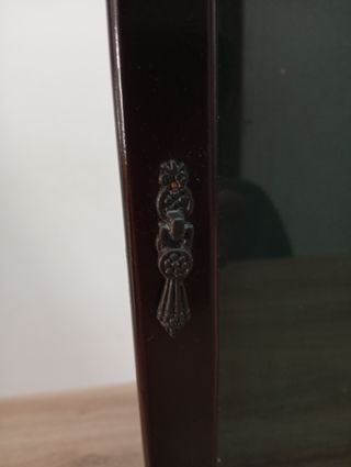 Vitrina madera antigua cristal