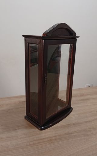 Vitrina madera antigua cristal