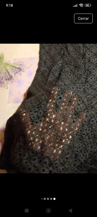 Vestido lencero negro talla S