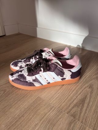 Adidas Zapatillas Estampado Vaca Rosa Marrón