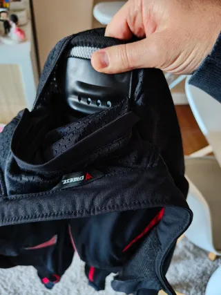 Chaqueta Moto Dainese Negra y Roja