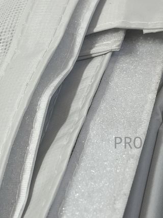 Cortina Zanzariera a Rullo, 75x210cm per Balcone/Terrazzo, Chiusura Automatica, Facile Installazione senza Forare (Bianco)