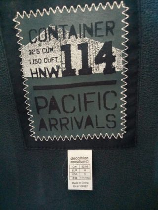 Chaquetón Tribord Negro Talla M