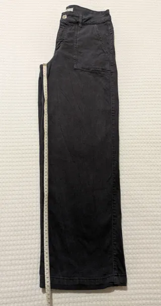 Pantalón culotte gris Mango