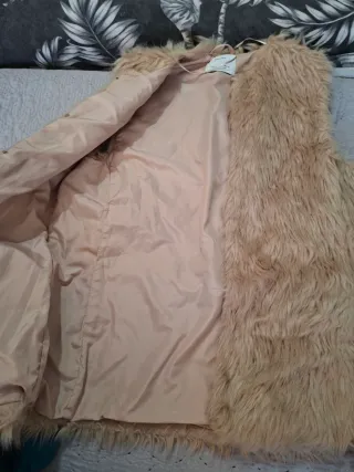 Chaleco pelo beige talla única