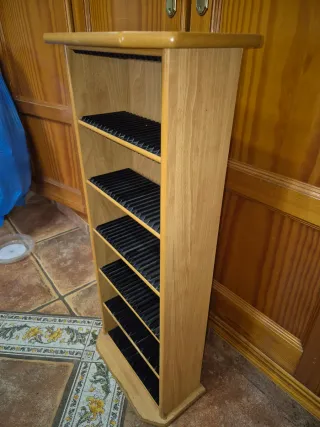 Mueble expositor CD/DVD madera