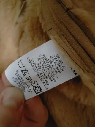 Abrigo largo beige talla 42