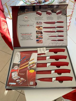 Set 5 Coltelli Royalty Line Rossi