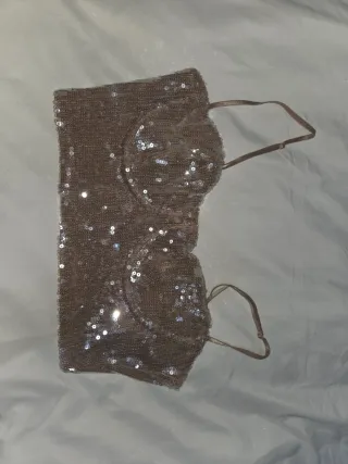 Top lentejuelas Zara