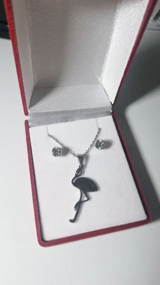 Conjunto Flamenco Pendientes y Colgante