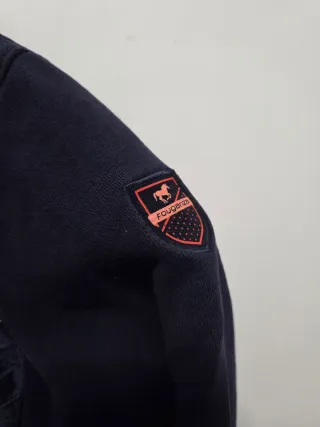 Chaqueta de equitación acolchada azul marino