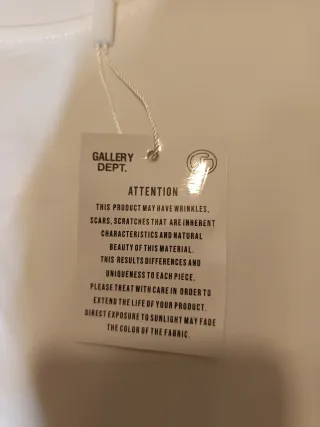 Camiseta Gallery Dept. Blanca Talla M