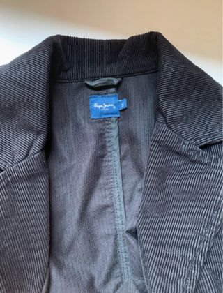 Americana Pana Negra Pepe Jeans Talla S