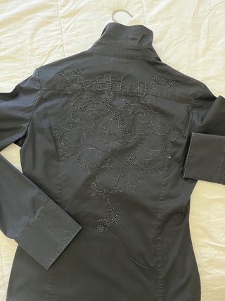 Camisa Replay Negra Talla S Mujer