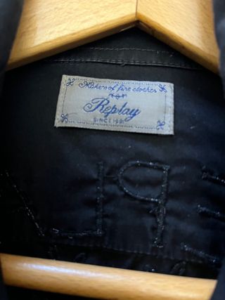 Camisa Replay Negra Talla S Mujer