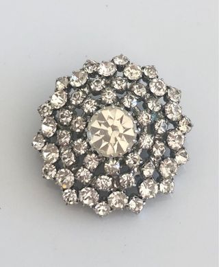 vintage rhinestone brooch from the 1950s