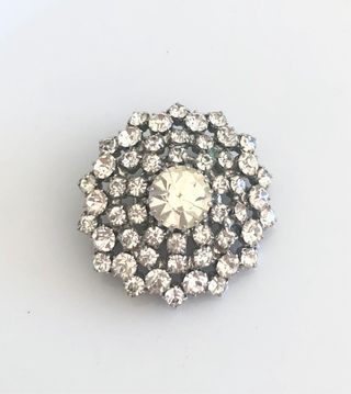 vintage rhinestone brooch from the 1950s