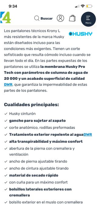 Ropa deportiva WARMPACE