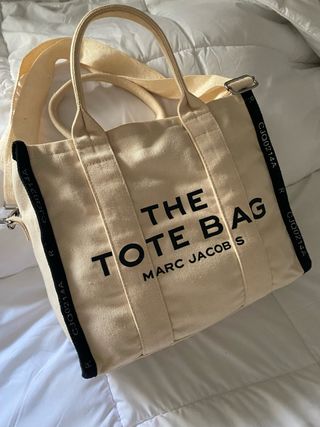 Bolso Tote Beige Negro
