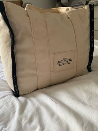 Bolso Tote Beige Negro