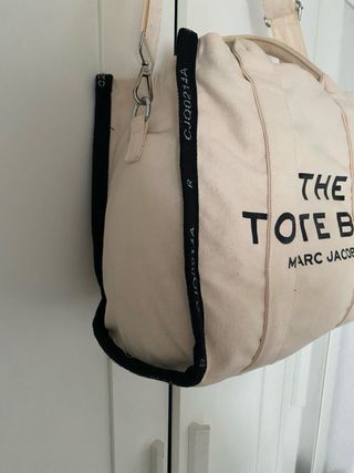 Bolso Tote Beige Negro