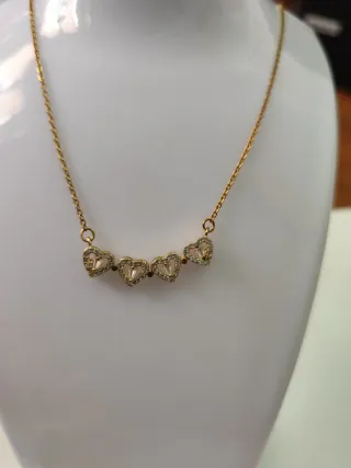 Conjunto de joyas: collar, pulsera y reloj