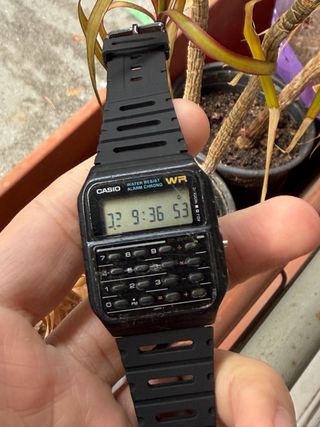 Casio CA 61W Calculadora Reloj