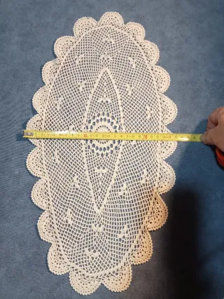 Centrino uncinetto artigianale vintage anni 50