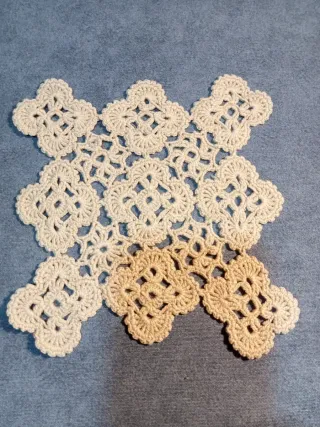 Centrino uncinetto artigianale vintage anni 50