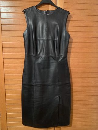 Vestido Monreal y Mercader Piel Negro Talla M