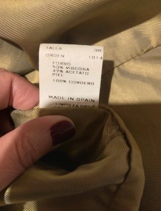 Vestido Monreal y Mercader Piel Negro Talla M