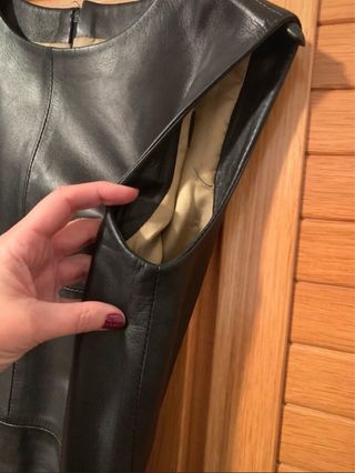 Vestido Monreal y Mercader Piel Negro Talla M