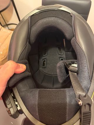 Casco Integral HJC con intercomunicador Amarillo