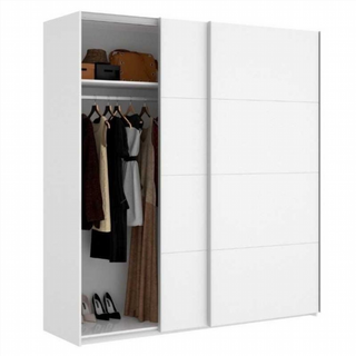 Armario 180x204x65 cm 2 Puertas Correderas. Blanc