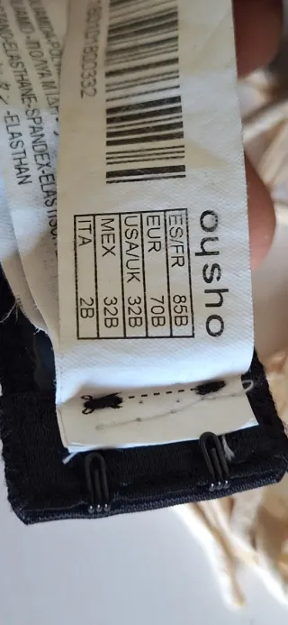 Regalo sujetadores 85B negros