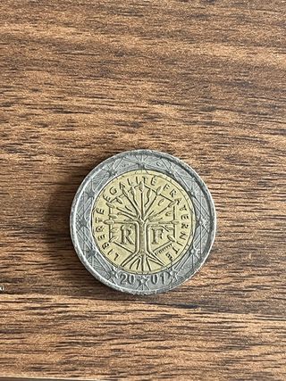 Monedas 2 Euros Francia y Moneda 2 Euros Portugal