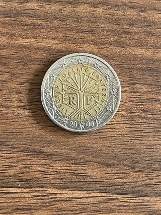 Monedas 2 Euros Francia y Moneda 2 Euros Portugal