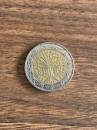 Monedas 2 Euros Francia y Moneda 2 Euros Portugal