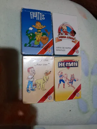 Lote 4 Cajas Naipes Fournier Infantiles