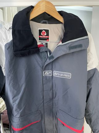 Chaqueta de Nieve Burton Gris y Blanca