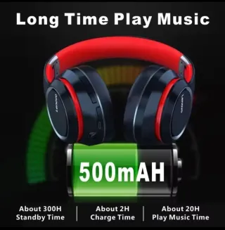 Auriculares Bluetooth Lenovo HD200 Negro/Rojo