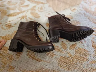 Botines Uterqüe Piel Marrón Talla 42