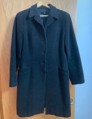 Abrigo Zara Gris Talla 40