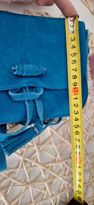 Bolso ante pequeño azul